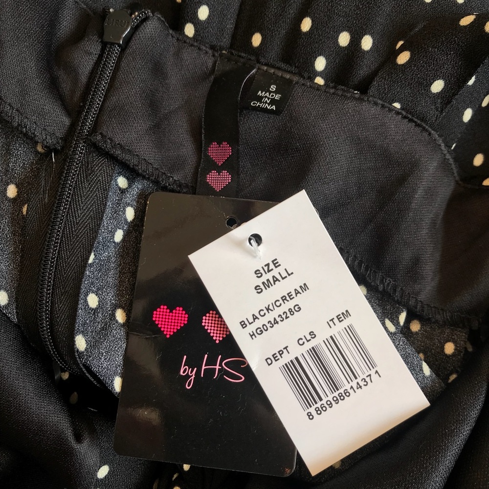 NEW Black Polka-Dot Long Romper Jumpsuit - Picture 7 of 7